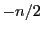 $-n/2$