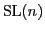 ${\rm {SL}}(n)$