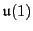 $\u (1)$