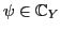 $\psi \in {\mathbb{C}}_Y$