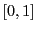 $[0,1]$