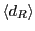 $\langle d_R \rangle$