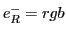 $e^-_R = rgb$