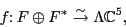 \begin{displaymath}f \colon F \oplus F^* \stackrel{\sim}{\to} \Lambda {\mathbb{C}}^5 , \end{displaymath}