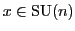 $x \in {\rm SU}(n)$
