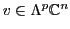$v \in \Lambda ^p {\mathbb{C}}^n$