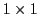 $1 \times 1$
