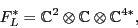 \begin{displaymath}F_L^* = {\mathbb{C}}^2 \otimes {\mathbb{C}}\otimes {\mathbb{C}}^{4*}, \end{displaymath}