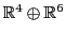${\mathbb{R}}^4 \oplus {\mathbb{R}}^6$