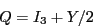 \begin{displaymath}Q = I_3 + Y/2 \end{displaymath}